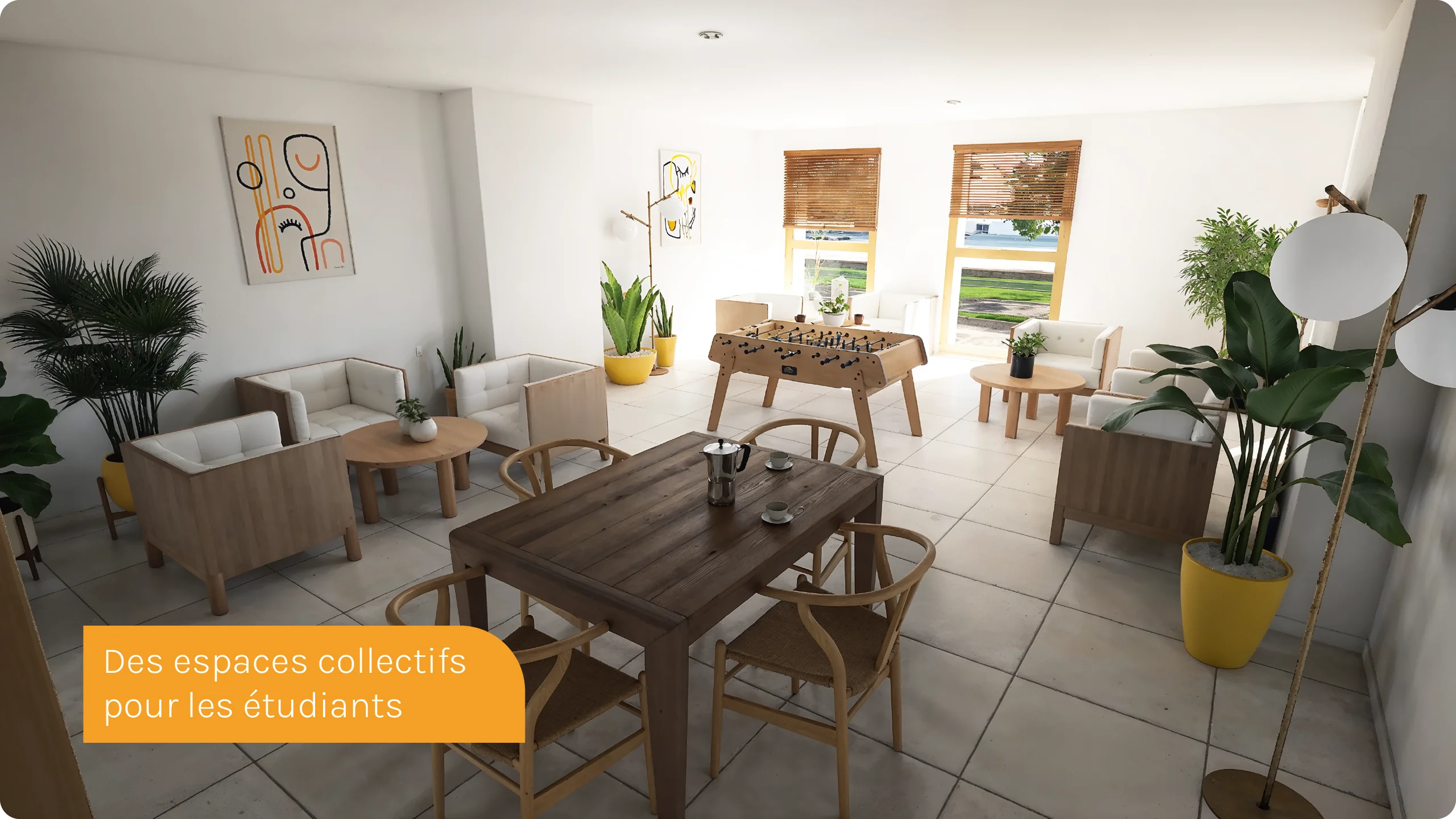 LUMI_PERSPECTIVE INTERIEURE – Residence etudiante – Salle d’animation